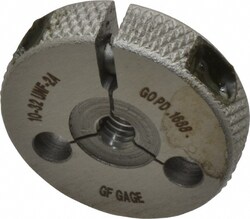 MSC&nbsp;GF Gage Threaded Ring Gage, #10-32 UNF, 2A Go, Tool Steel