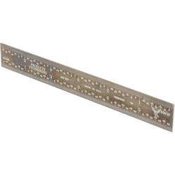 MSC&nbsp;PEC Tools Steel Rule, 6 Inch, 5R Graduation, Rigid, Chrome Finish