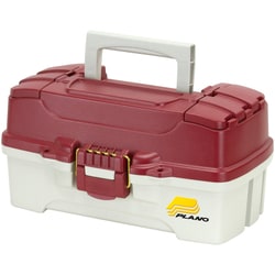 MSC&nbsp;Plano Molding Small Parts Box, Plastic, 6 Dividers, Cantilever Tray