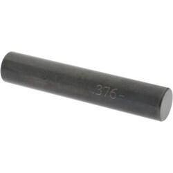 MSC&nbsp;SPI Class ZZ Minus Plug & Pin Gage, 0.3760 inch Dia, Black Oxide