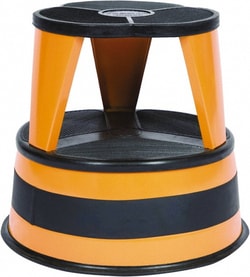 MSC&nbsp;Cramer Step Stand Stool, 16 in Overall Width, Steel, 350 lb Capacity