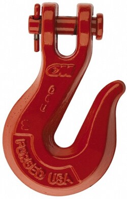 MSC&nbsp;CM Clevis Hook, Grade 80, Alloy Steel, 5/16 in Chain Diameter