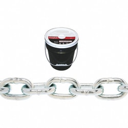 MSC&nbsp;CAMPBELL Sash Chain, Steel, 0.062 in, 225 lb Load, Plain Finish