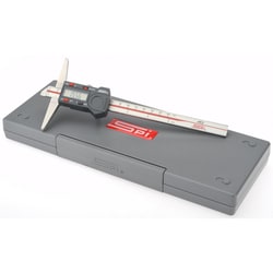 MSC&nbsp;SPI Electronic Depth Gage, 0-150 mm, 0.02 mm Accuracy, ABS Case