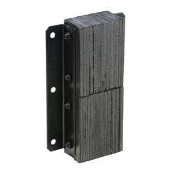 MSC&nbsp;Value Collection Dock Bumper, Rubber, Laminated, 12 in Wide, 12 in High