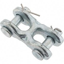MSC&nbsp;Value Collection Double Clevis Link, Yellow Chromate, Steel, 1/4 in - 5/16 in