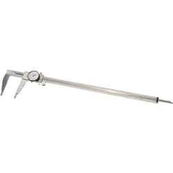 MSC&nbsp;SPI Dial Caliper, 18 in, 0.001 in Graduation, Stainless Steel Jaws