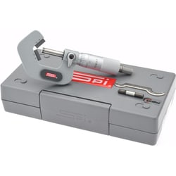MSC&nbsp;SPI V-Anvil Micrometer, 0.2-1 Inch, 5 Flutes, Ratchet Stop Thimble