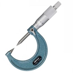 MSC&nbsp;Mitutoyo Point Micrometer, 0-25 mm, 0.01 mm Graduation, 30 Degree Point