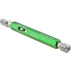 MSC&nbsp;GF Gage Plug Thread Insert Go/No Go Gage, 3/8-16 Thread, Steel, Class 2B, STI