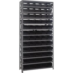 MSC&nbsp;Quantum Storage Floor Pick Rack, 4200 lb Capacity, 60 Bins, Red