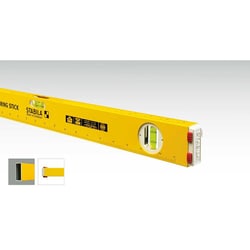 MSC&nbsp;Stabila Measuring Stick, 48 in, 3 Vial, Aluminum
