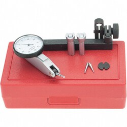 MSC&nbsp;SPI Test Indicator Kit, 8 Pc, 0.20 mm Max Range, 32.00 mm Dial Dia, 0.0400 mm Accuracy