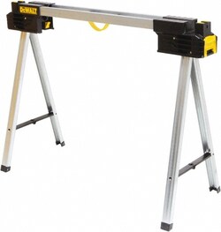 MSC&nbsp;DeWALT Sawhorse, Metal Top, Metal Base, 2000 lb Capacity