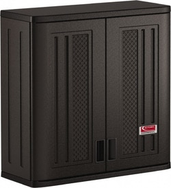 MSC&nbsp;Suncast Locking & Storage Cabinet, 30 in Wide, 12 in Deep, 30-1/4 in High, Wall Mounted, Gray