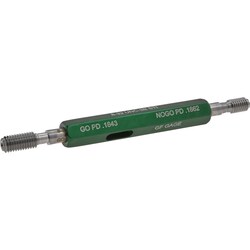 MSC&nbsp;GF Gage Plug Thread Insert Go/No Go Gage, #8-32 Thread, Class 3B, Steel