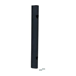 MSC&nbsp;Vestil Extruded Half-Oval Fender Bumper, Synthetic Rubber, 18 x 2 in
