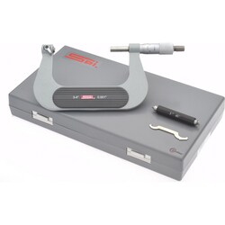 MSC&nbsp;SPI Screw Thread Micrometer, 3 to 4 in Range, Mechanical, 0.001 in Graduation
