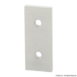MSC&nbsp;80/20 Inc. Single Panel Retainer, Aluminum, Clear Anodized, 58 mm, Series 30 Compatible
