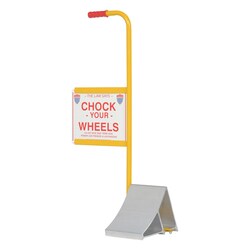 MSC&nbsp;Vestil Wheel Chock, Aluminum, 11-7/8 in OAL, 7 in Usable Width