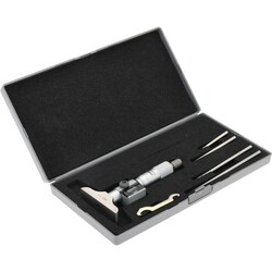 MSC&nbsp;SPI Mechanical Depth Micrometer, 4 in, 0.001 in, 2.5 in Base