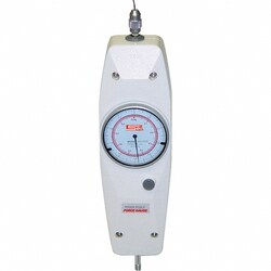 MSC&nbsp;SPI Analog Compression & Tension Force Gage, 4.5 lb/2 kg, 0.02 lb Resolution, 1% Accuracy