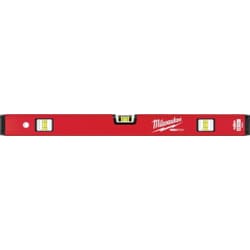 MSC&nbsp;Milwaukee Tool REDSTICK Compact Box Level, 24 in, 3 Vial, Aluminum