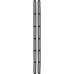MSC&nbsp;NoMarr Heavy-Duty Tie Down, Single, Double & Centering, Non-Load Rated, 48 in OAL, Black