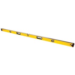 MSC&nbsp;Stanley Box Beam Level, 72 in, 3 Vial, Aluminum