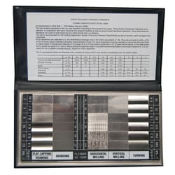 MSC&nbsp;Flexbar Surface Roughness Standards Set, 30 Specimens, Nickel, 2 to 500 AA micro Inch