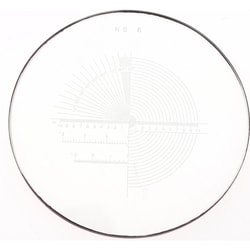 MSC&nbsp;SPI Optical Comparator Chart & Reticle, 1-3/8 in Dia, 10x Magnification