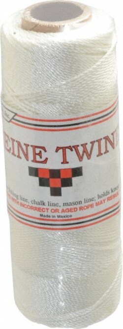 MSC&nbsp;Value Collection Polyester Solid Braid Rope, 1/8 in Diameter, 1000 ft Length, 49 lb Capacity