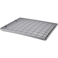 MSC&nbsp;Akro-Mils Nest & Stack Storage Tote, 19-1/2 x 23-1/2 x 13 in, Gray