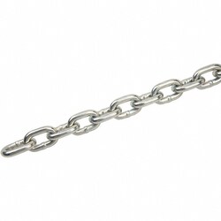 MSC&nbsp;Peerless Chain Welded Chain, 1/4 in, Grade 30, Zinc Finish