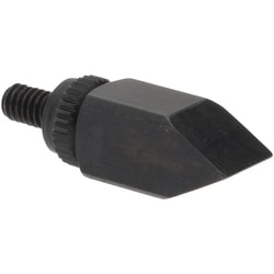 MSC&nbsp;SPI Drop Indicator Contact Points, Offset Chisel, #4-48 Thread, Black Oxide Steel