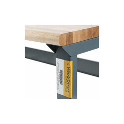 MSC&nbsp;Value Collection Work Bench, 36 in x 72 in, Maple Top, Gray