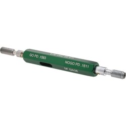 MSC&nbsp;GF Gage Plug Thread Insert Go Gage, 1/4-20 Thread, STI 2B/3B, Steel