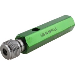 MSC&nbsp;GF Gage Plug Thread Gage, M2.5x0.45, 6H Class, Double End, Go/No Go