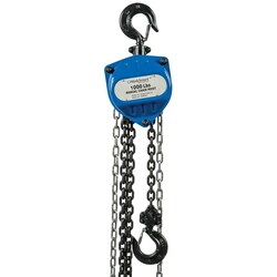MSC&nbsp;PRO-SOURCE Manual Hand Chain Hoist, 1000 lb Capacity, 8 ft Lift Height, 1 Chain