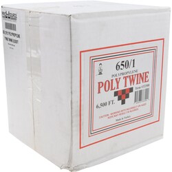 MSC&nbsp;Value Collection Tying Twine, Polypropylene, White, 180 lb Breaking Strength, 650 ft/lb