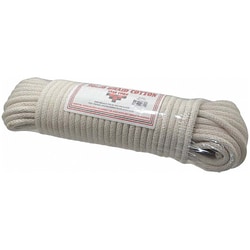 MSC&nbsp;Value Collection Hollow Braid Flexible Rope, Polypropylene, 1/4 inch Dia, Blue