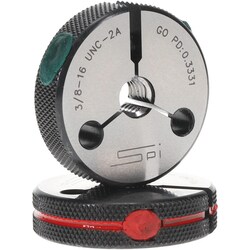 MSC&nbsp;GF Gage Threaded Ring Gage, 7/8-9 Thread, UNC, Class 2A, Go/No Go