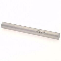 MSC&nbsp;SPI Plug Gage, Class ZZ Plus, 0.2190 in, Steel