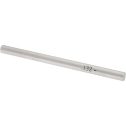 MSC&nbsp;SPI Plug Gage, 0.1320 in, Class ZZ Minus, Steel, 0.0002 in