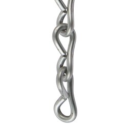 MSC Industrial Supply Open End Link, Q235, Blue Zinc, 5/16 in Dia