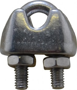 MSC&nbsp;Ronstan Wire Rope Grip, For 3/16 in Wire, 316 Stainless Steel