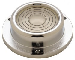 MSC&nbsp;Geier & Bluhm, Inc. Bull's Eye Circular Level, 1-3/4 in Base Dia, 0.63 in Height, Brass, 10 minute Sensitivity