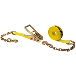MSC&nbsp;US Cargo Control Ratchet Strap, Polyester, 27 ft, 2 in