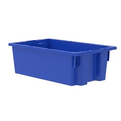 MSC&nbsp;Akro-Mils Nest & Stack Tote, Industrial Polymer, 18 x 11 x 6 in, 45 lb, Red