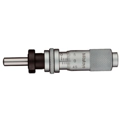 MSC&nbsp;Mitutoyo Micrometer Head, 0-.5 in, 0.001 in Graduation, Flat Spindle, With Clamp Nut